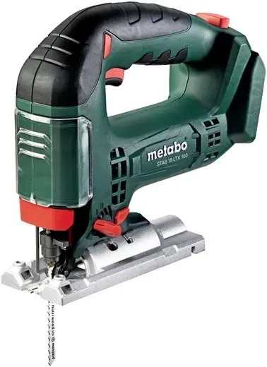 Metabo STAB 18 LTX 100 лобзик аккумуляторный 1 лобзик + 1 всасывающий патрубок + 1 защитное стекло + 1 пластина защиты от стружек + 1 пильное полотно