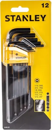 Stanley набор из торцевых шестигранных ключей (1/16-3/8 дюйма)