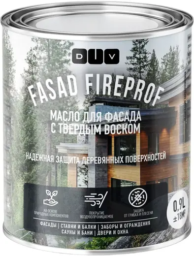 DIV Fasad Fireprof масло для фасада с твердым воском (900 мл) BL-0020