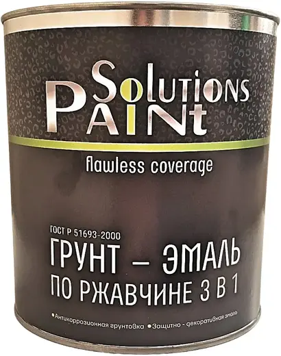 Paint Solutions грунт-эмаль по ржавчине 3 в 1 с фосфатом цинка (900 г) белая