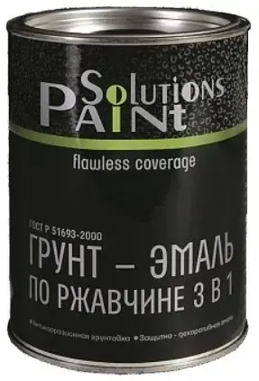 Paint Solutions грунт-эмаль по ржавчине 3 в 1 с фосфатом цинка (1.9 кг) белая