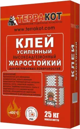 Терракот клей жаростойкий усиленный (25 кг)