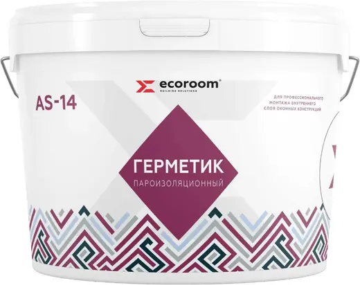 Ecoroom AS14 герметик акриловый пароизоляционный для окон (7 кг)