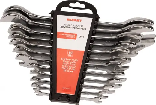 Rexant набор ключей рожковых (6-30 мм) сталь (12 ключей)