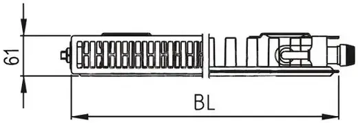 Керми FTV радиатор стальной панельный 11 1 секция (1100*500 мм)
