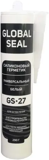 Global Seal GS 27 герметик cиликоновый универсальный (290 г) белый