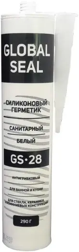 Global Seal GS 28 герметик силиконовый санитарный (290 г) белый