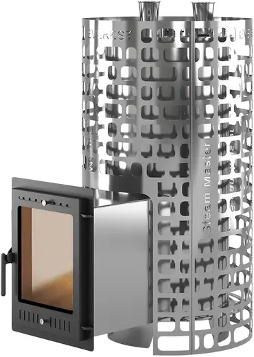Эверест Steam Master печь банная модель дверки 320М со стеклом 1.15 м 650 мм 745 мм нержавеющая сталь AISI 430 (Inox)