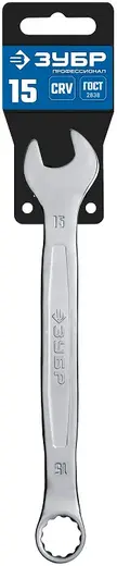 Зубр Профессионал ключ гаечный комбинированный (15 мм)