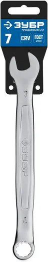 Зубр Профессионал ключ гаечный комбинированный (7 мм)