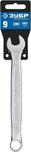 Зубр Профессионал ключ гаечный комбинированный (9 мм)