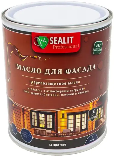 Sealit Professional масло деревозащитное для фасада (1 л)