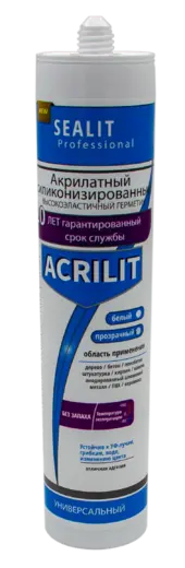 Sealit Professional Acrilit герметик акрилатный силиконизированный универсальный (280 мл) бесцветный