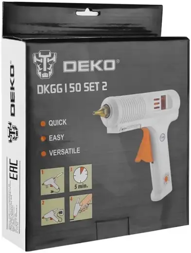 Deko DKGG150 SET2 термопистолет клеевой (150 Вт)