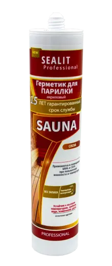 Sealit Professional Sauna герметик акриловый для парилки (280 мл) бук