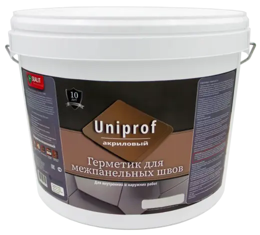 Sealit Professional Uniprof герметик акриловый для межпанельных швов высокоэластичный (5 л) белый