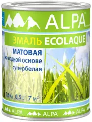 Alpa Ecolaque эмаль на водной основе супербелая