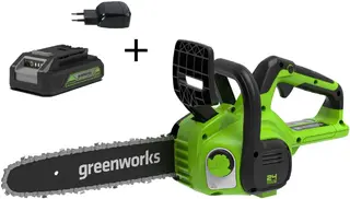 Greenworks G24CS25K2 пила цепная аккумуляторная