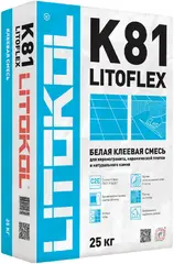 Литокол Litoflex K80 Белый эластичная высокоадгезивная сухая клеевая смесь