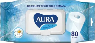 Aura Comfort Экстракт Ромашки бумага туалетная влажная