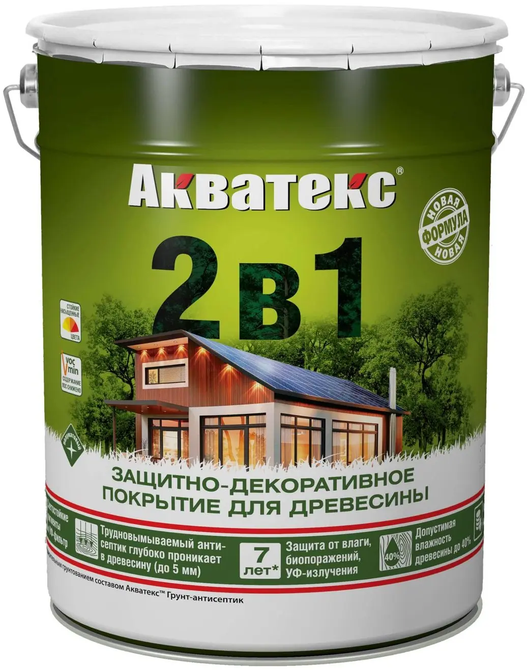 Защитно-декоративное покрытие для дерева Акватекс, полуматовое, 20 л, палисандр